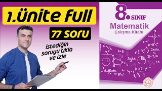 8.sınıf Matematik MEB Çalışma Kitabı 1.Ünite Full Çözümleri LGS | Püf Noktalar