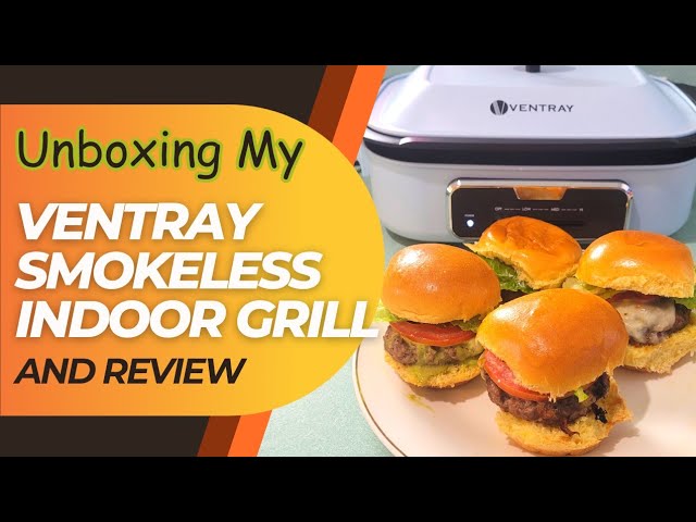 Ventray Electric Indoor Grill Healthy Grilling with Rapid Even Heat