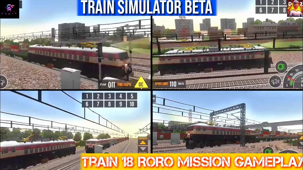 Indian train simulator beta Wag9 roro train depart Gameplay
