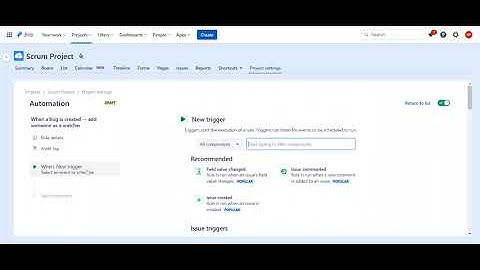 When a bug is created → add someone as a watcher