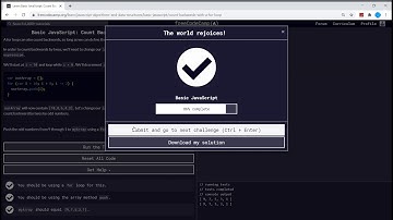 Basic Javascript (97/111) | Count Backwards With a For Loop | freeCodeCamp 2