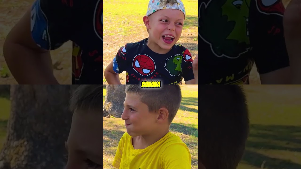 Water Fight Gone Wrong - Banana Edition #shorts #funfamily