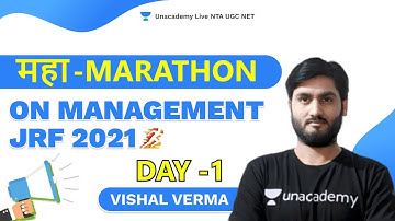 MAHA-MARATHON ON MANAGEMENT JRF 2021 DAY 1 | Vishal Verma