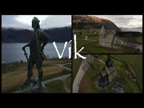 Visiting Vik i Sogn in Western Norway | Hopperstad Church | Hove Stone Church | Statue of Fridtjov