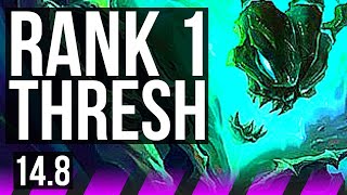 THRESH & Jinx vs HWEI & Draven (SUP) | Rank 1 Thresh, Comeback, 3/6/36 | KR Challenger | 14.8