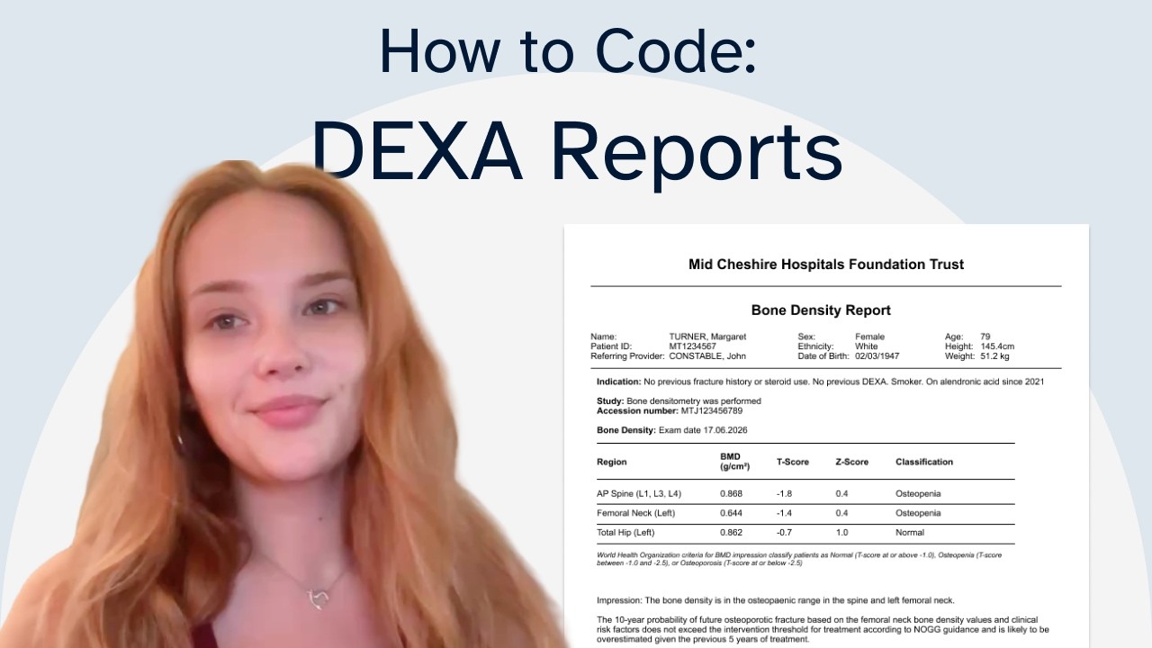 How to Code DEXA Reports with BetterLetter