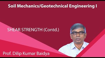 LECTURE 36 SHEAR STRENGTH (Contd.)
