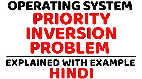 Priority Inversion Problem ll Operating System Explained in Hindi