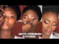 Step by step matte bridal eyeshadow tutorial client transformation