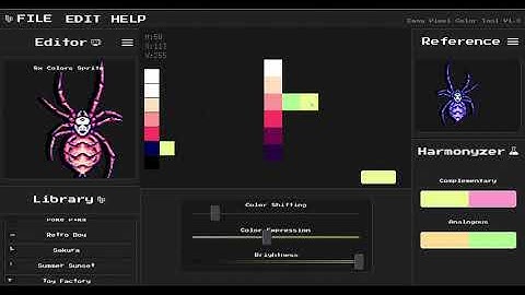 05 ChameleApp - Sprite Color Studio Tutorial - The Sprite Color Editor Panel