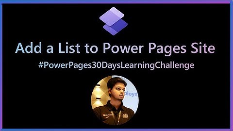 Add a List to Power Pages Site to display business data