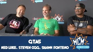 GTAV Interview with Steven Ogg, Ned Luke & Shawn Fonteno  MCM Comic Con London  May 2018