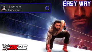 WWE 2K25 - GM Punk (Trophy/Achievement) | Easy Way