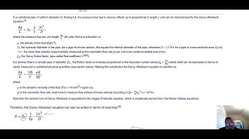 Pressure Loss ,square law,  laminar flow and turbelent flow.