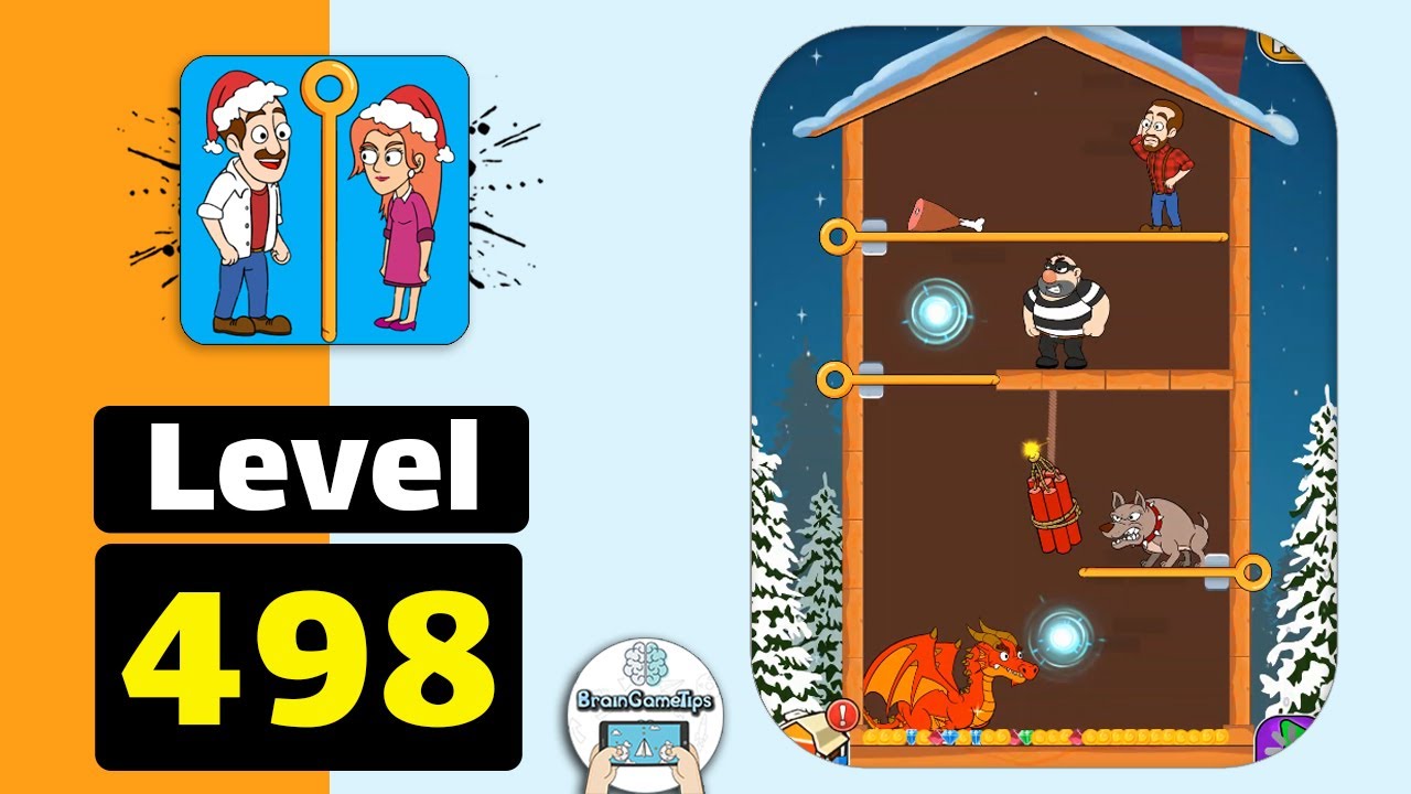 Home Pin: Pull The Pin Puzzle - Level 498 Walkthrough
