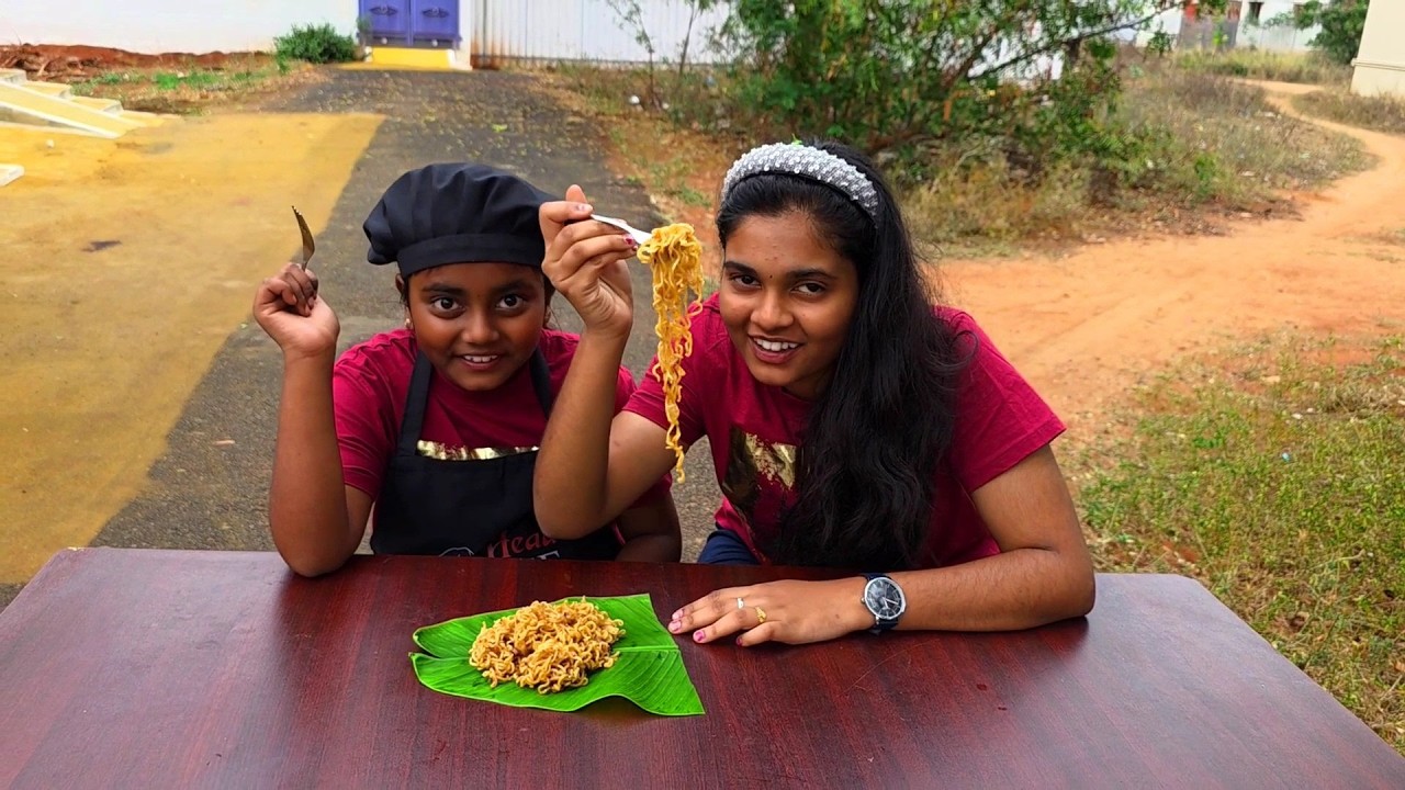 Miniature Cooking 🍜 Korean Style Maggie Noodles 🍳 Kutty Chef Diya 👩‍🍳