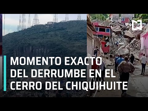 Derrumbe en el Cerro del Chiquihuite en Tlalnepantla - A las Tres