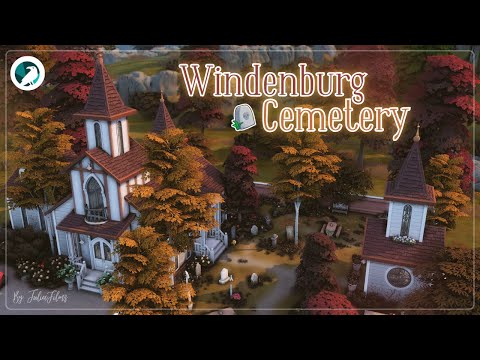 Кладбище Винденбурга🥀🧾│Строительство│Windenburg Cemetery│SpeedBuild│NO CC [The Sims 4]