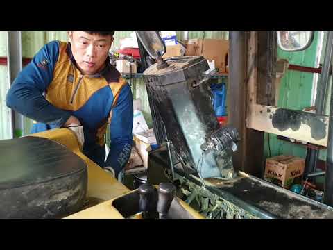고물로 가져온 지게차 수리 완료...Forklift repair completed.