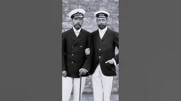 Tsar Nicholas II and his cousin, King George V, in 1904