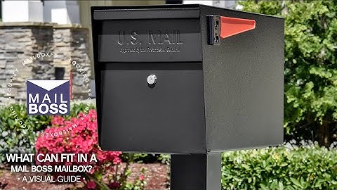 What Can Fit in a Mail Boss Locking Security Mailbox? A Visual Guide