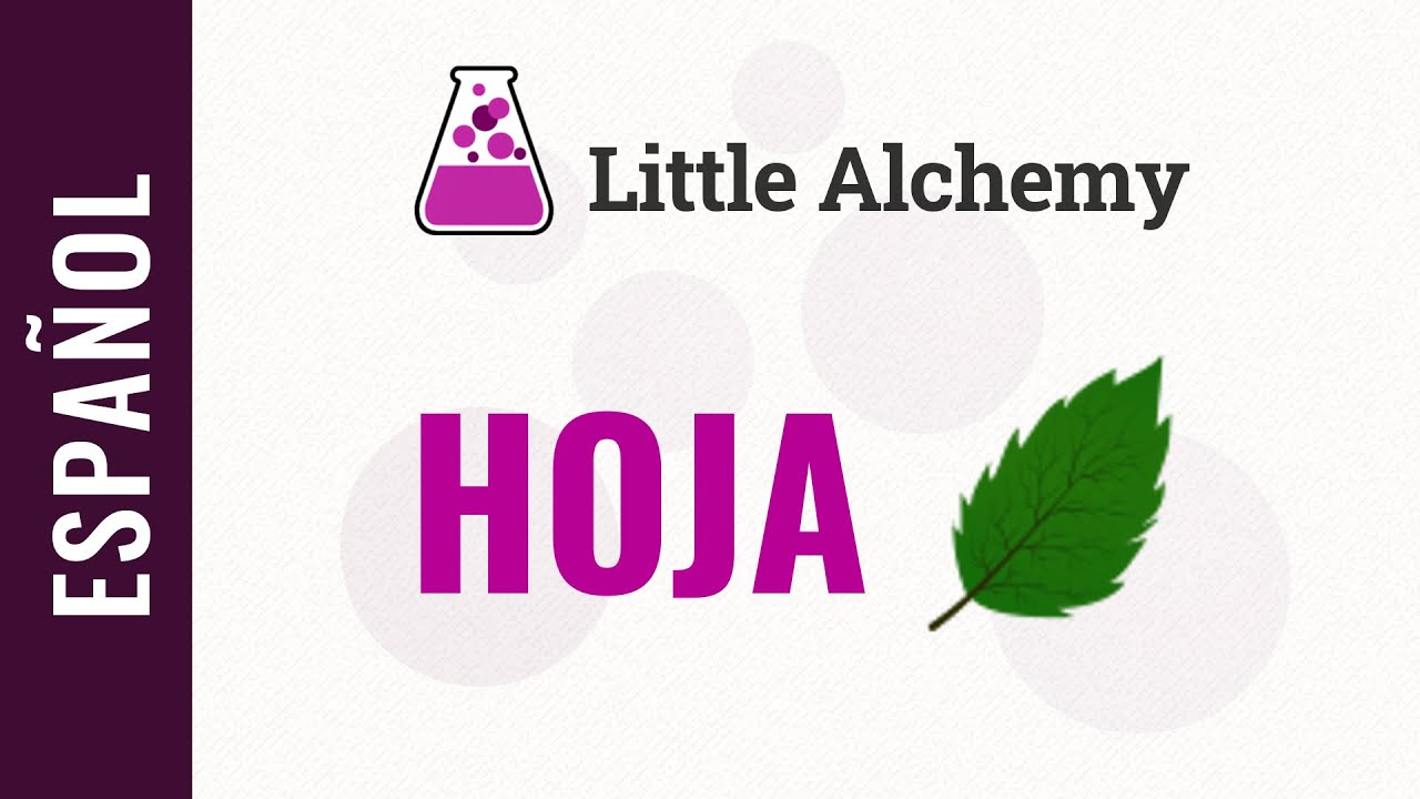 Cómo hacer HOJA en Little Alchemy | Solución completa - YouTube