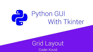 Python GUI with Tkinter - 3 - Grid Layout