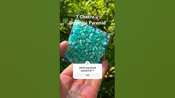 7 Chakra Orgonite Pyramid#orgone #orgonitepyramid #chakra #resin  #chakrabalancing #healingcrystals