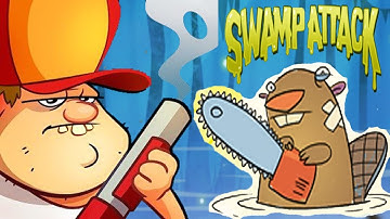 Swamp Attack Gameplay Walkthrough - Episode 1(Level 1-10) Boss for Android/IOS
