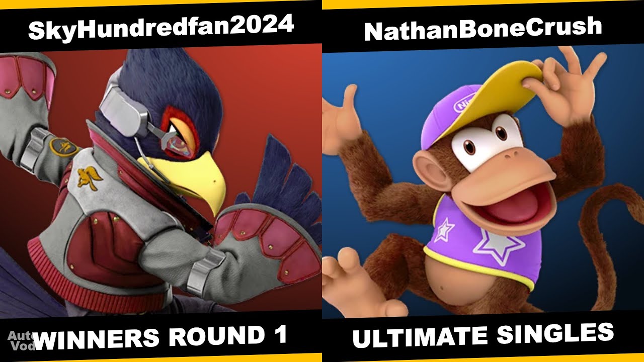 SkyHundredfan2024 (Falco, Fox) vs NathanBoneCrush (Diddy Kong) - Tavern Brawl 34