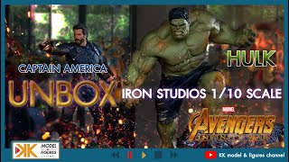 UNBOX Iron Studios 1/10 scale - AVENGERS INFINITY WAR - HULK & CAPTAIN AMERICA