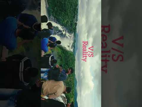 Reels V S Reality Gaganachukki Fall Falls Barachukki Shivanasamudra Shorts Shortvideo