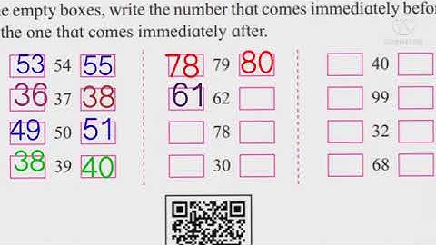 Std. 2  - Mathematics -  Neighbouring numbers of each side