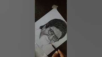 How to Draw Amitabh Bachchan Step By Step//Amitabh Bachchan drawing  #shorts #amitabhbachchan#art