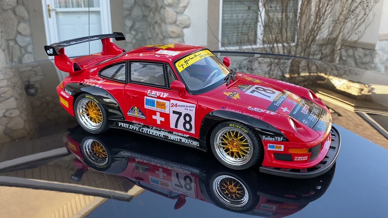 Carro de RC do modelo colecionável de carros de corridas Porsche