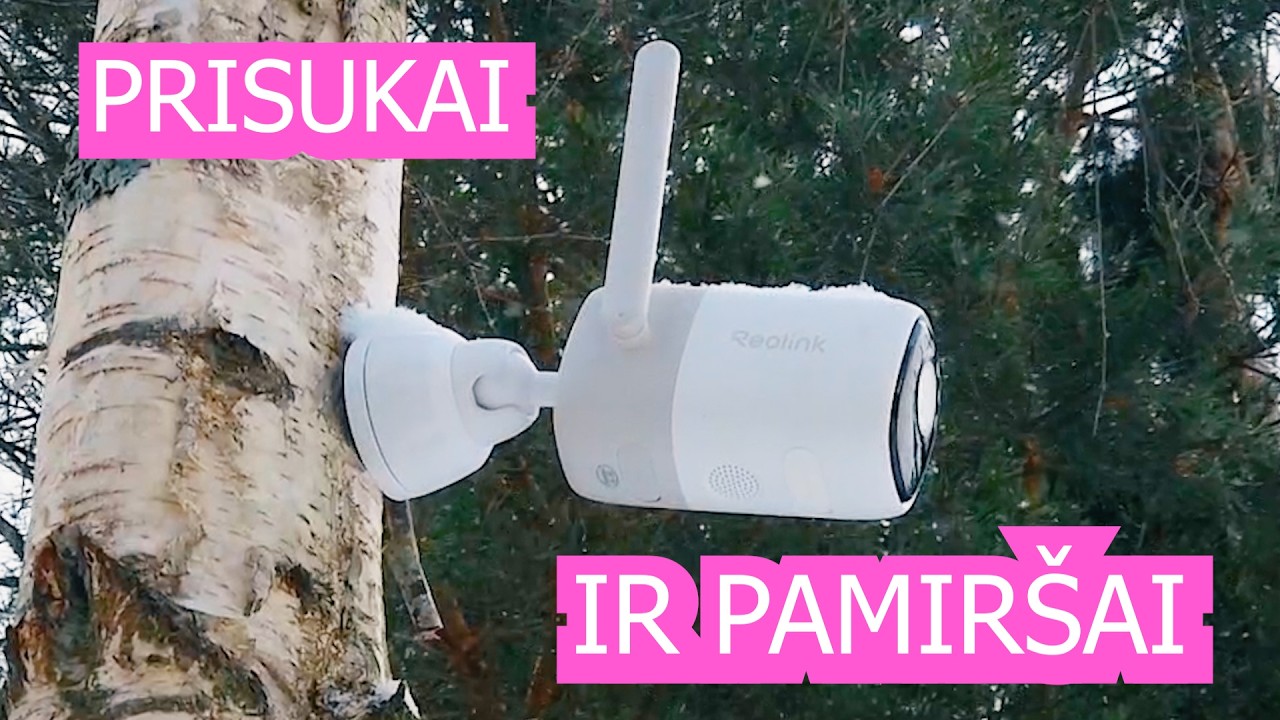 Išbandžiau Reolink Altas  (143 eur) per šalčius 