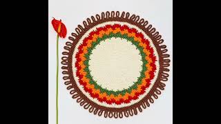 beautiful crochet mandala patterns. #crocheting #crochetpattern #shortvideo #crochettutorial