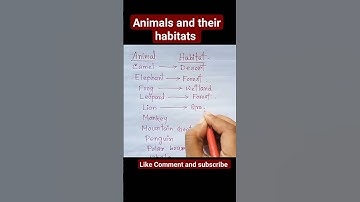 Animals and their habitats 🐶🔥🔥#ytshorts #education #viral #shorts