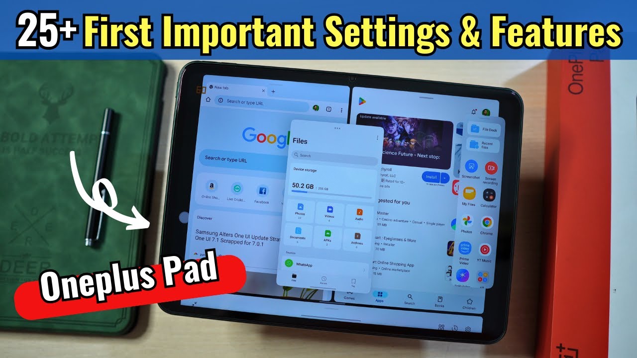 25+ First Important Features & Settings of Oneplus Pad