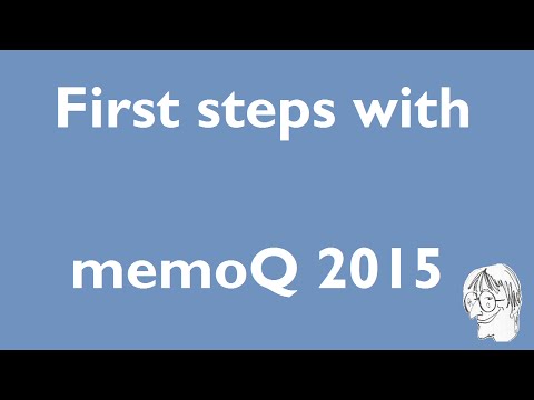 First steps with memoQ 2015 - video from OmegaT