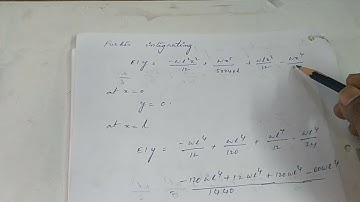 Slope and deflection for cantilever beam subjected to UVL by using Double integration method