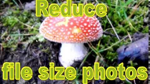 Reduce File Size Photos - compress / shrink .JPG 90%