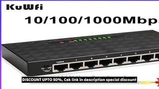 KuWFi 5/8Port Gigabit Switch Ethernet Smart Switcher High Performance 1000Mbps Network Swi