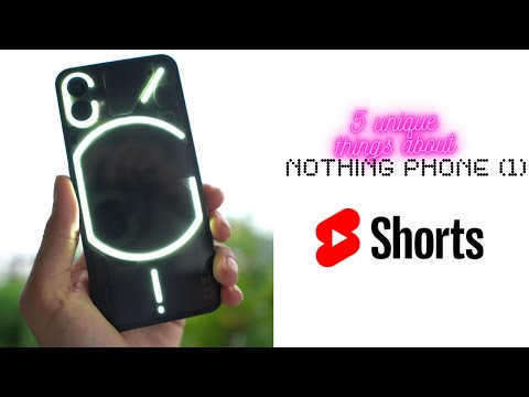 5 Unique Things about Nothing Phone (1) #shorts | #MostTechy