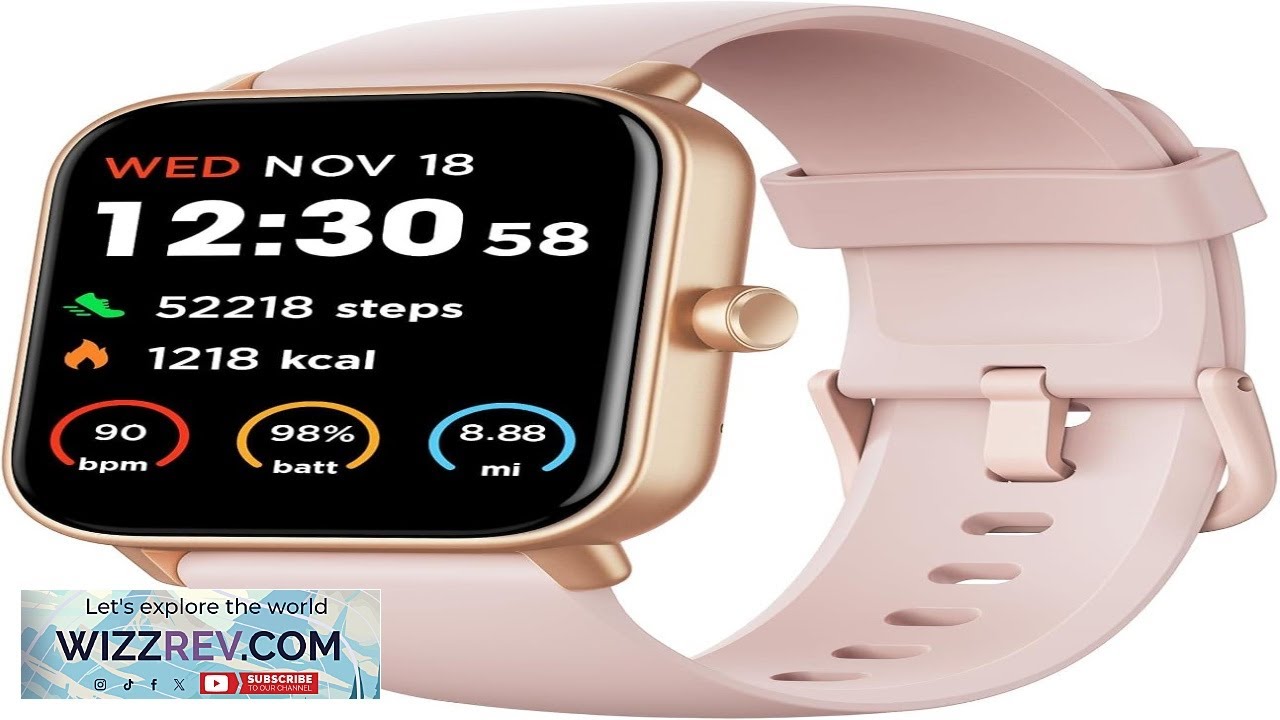 Fitpolo Smart Watch for Women 1.8 Touchscreen Bluetooth Call Alexa Built in 24 7 Heart