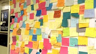 NYC Subway Therapy: Post-It Protest