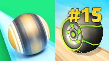 Sky rolling ball 3D VS Action ball | All Levels ( Part - 15 ) | Walkthrough | Android Gameplay |