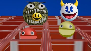 PACMAN & POWER ROBOTS VS MONSTER ROBOT PACMAN ARMY