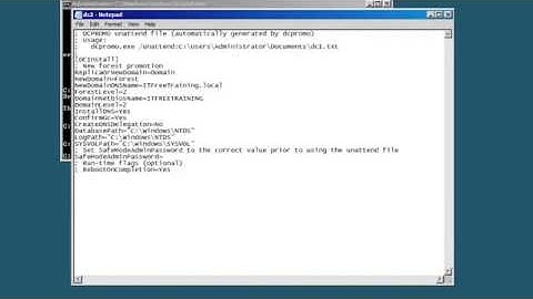 1 7 MCITP 70 640 Installing Active Directory on Server Core