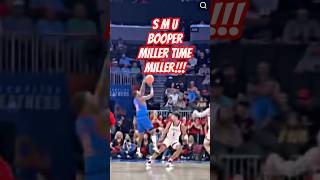 Boopie Miller with the step back to close the half in a Smu defeat! #basketball #collegebasketball